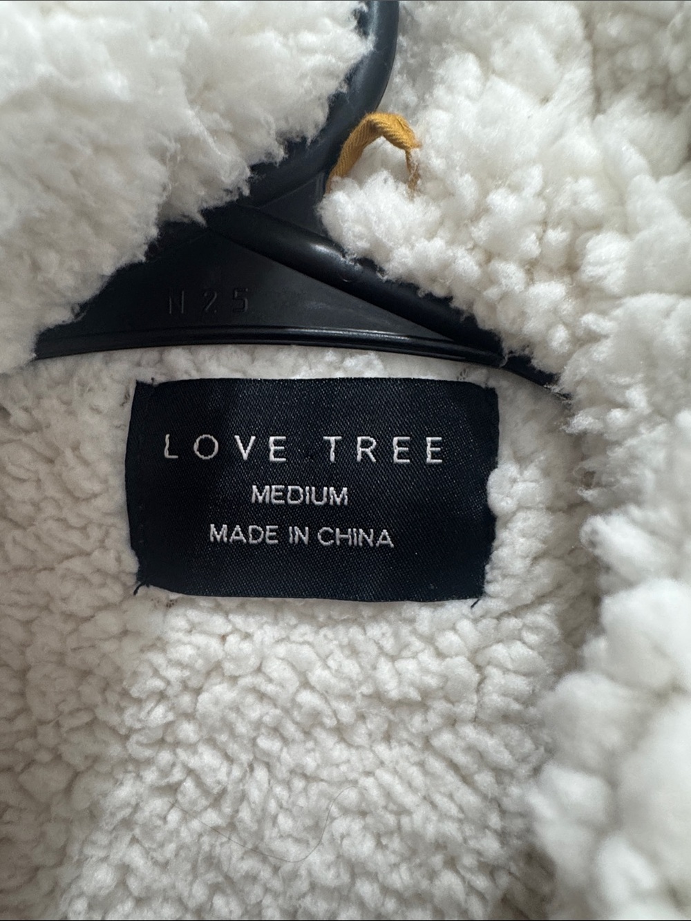 Love Tree Mustard Faux-Fur Trim Sherpa-Lined Utility Parka - Picture 2 of 3